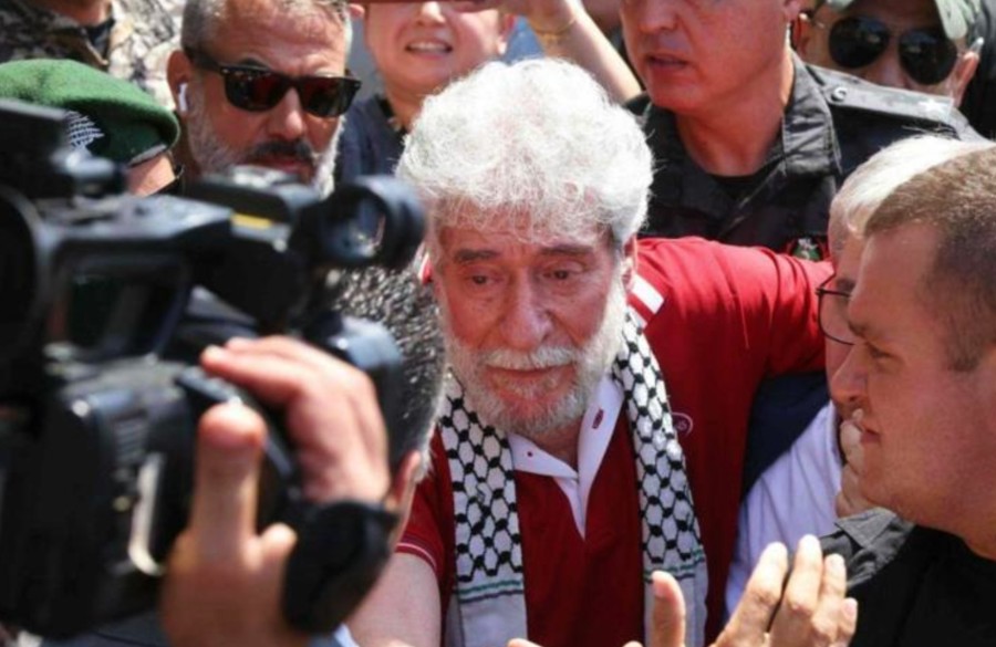 rubengluengas's tweet card. El luchador libanés Georges Abdallah, apodado el “Nelson Mandela del mundo árabe” y considerado el preso político más antiguo en Europa, salió el viernes de pri