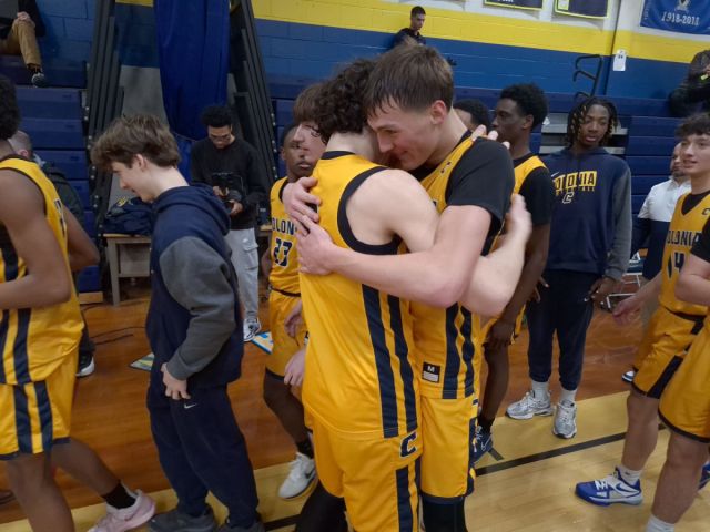 AlecCr12's tweet card. One of Colonia’s all-time great basketball stars is headed elsewhere. Aiden Derkack, the Patriots boys program’s all-time leading scorer, will leave Colonia for his senior season, he an…