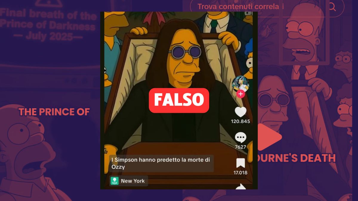 Open_gol's tweet card. Si tratta dell'ennesimo contenuto generato tramite l'AI. Ozzy è presente in una puntata, ma per una fine citazione artistica