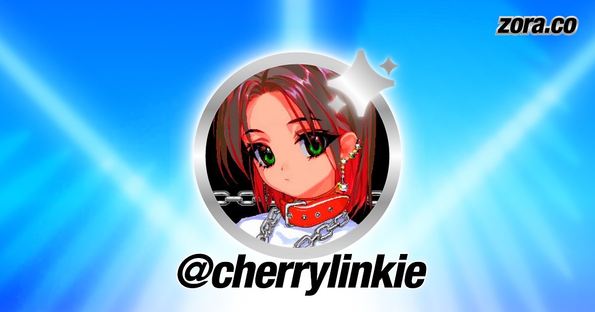 0xFeetPic's tweet card. cherrylinkie is on Zora.