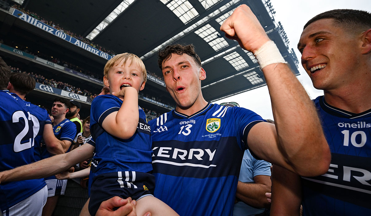 EVOKE's tweet card. Every little boy views their dad as a hero for David Clifford's son Ógie, his dad really is the best in Ireland!