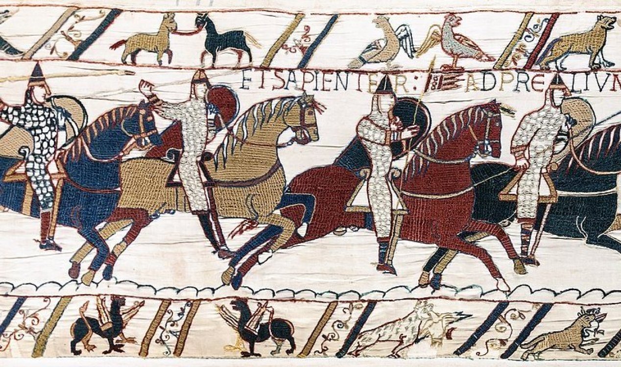 unexplainedmys's tweet card. The world-famous, 11th-Century epic depicts the conquest of England by William the Conqueror in 1066.