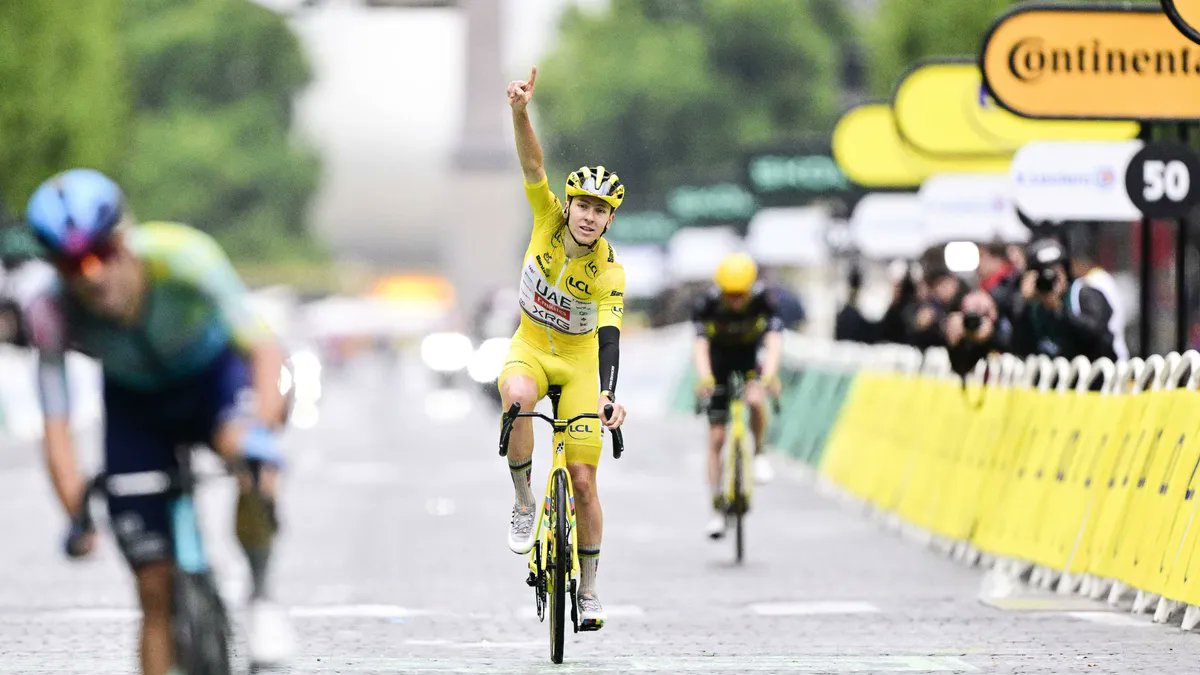 CyclingUpToDat3's tweet card. Finally, Tadej Pogacar can have a sigh of relief and give a genuine smile after conquering his fourth Tour de France edition. After 2020, 2021 and 2024, the Slovenian now won the 2025 edition. He...