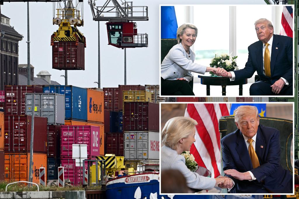RogerSunderlin's tweet card. Trump announced the deal a short time after his meeting with European Union Commission President Ursula von der Leyen at Trump Turnberry.
