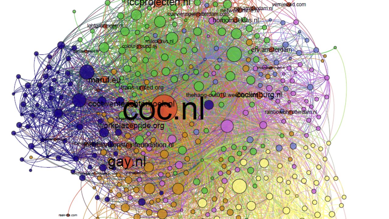 eshcc_eur's tweet card. By analyzing hyperlinks, Jesper Verhoef sheds new light on the fascinating history of the queer community.