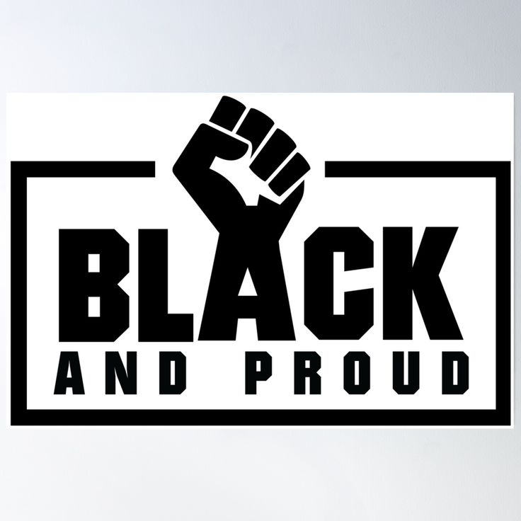 keyttt's tweet card. Black And Proud Fist Poster