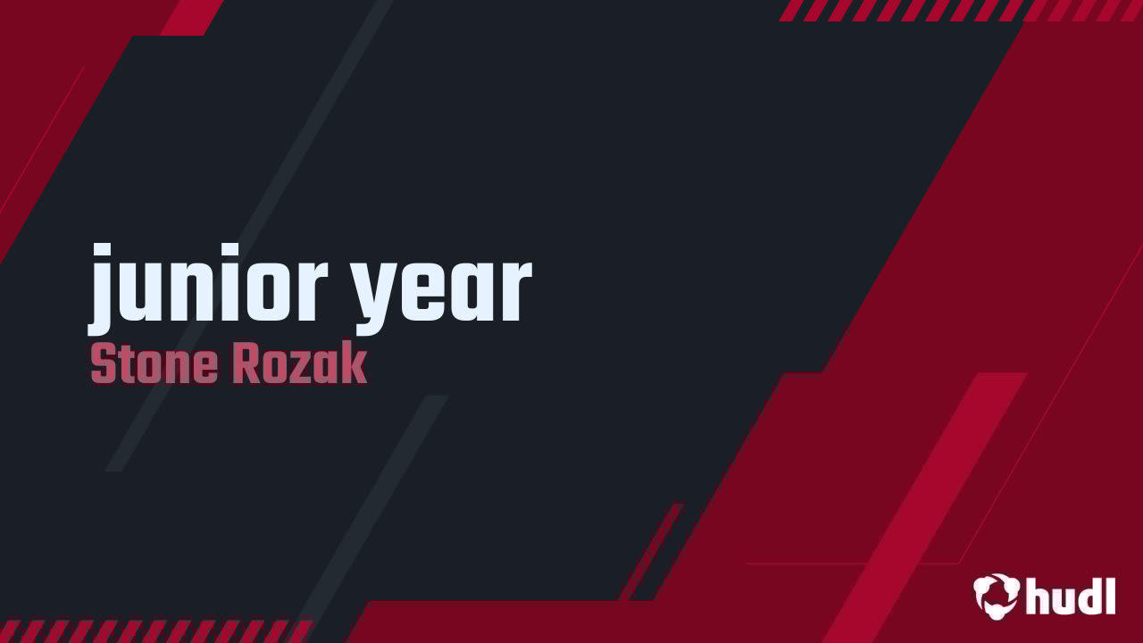 StoneRozak32's tweet card. junior year