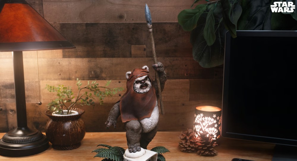 FanthaTracks's tweet card. The Wicket Premium Format Figure, available via Sideshow Collectibles.