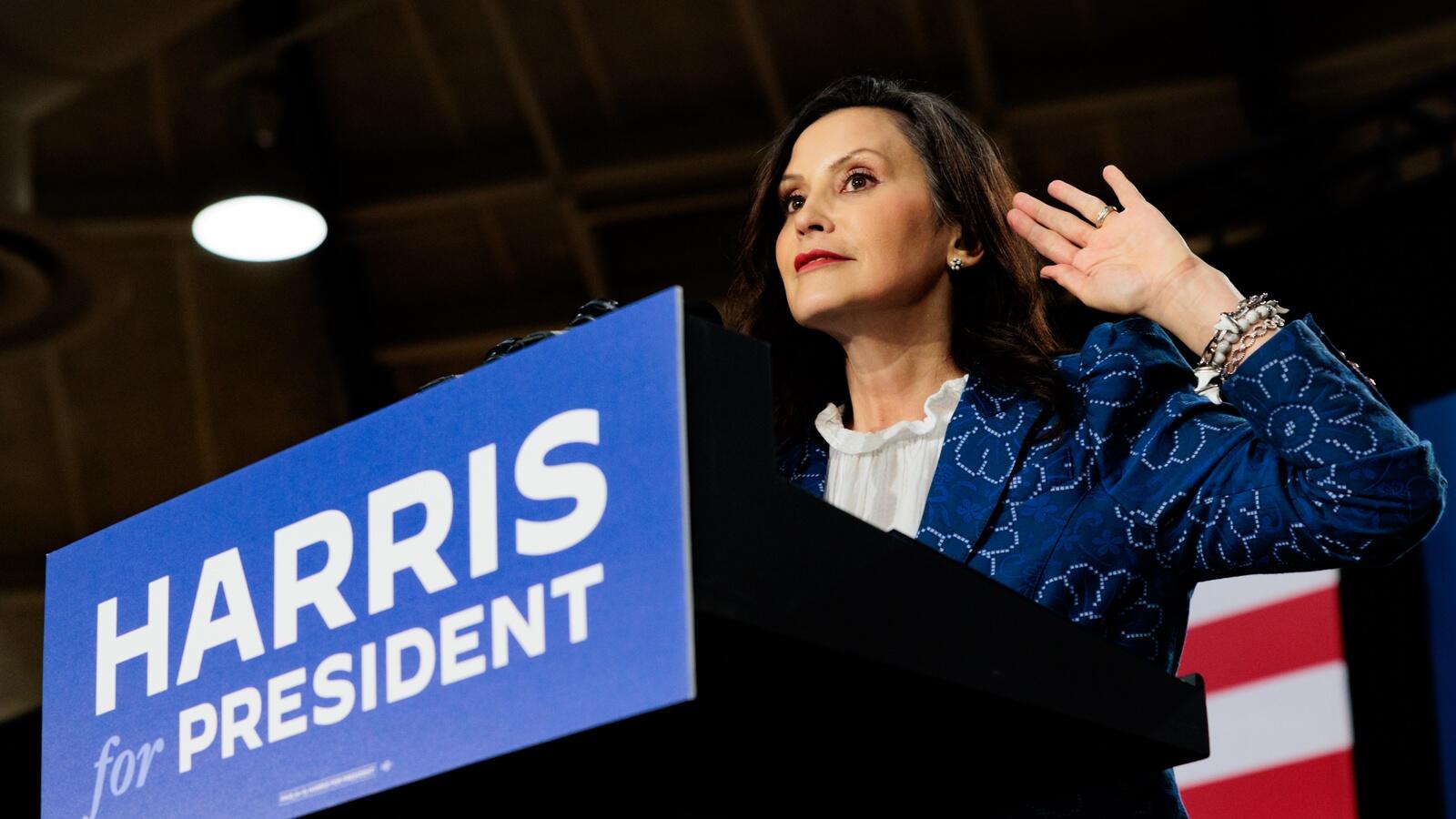 ConalThomas's tweet card. Democrat Gretchen Whitmer held meeting with Peter Burke on Thursday as tariff threats loom