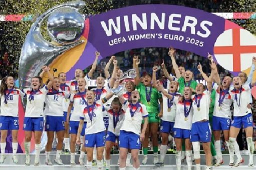 Sportinglifeng1's tweet card. England are champions of Europe once again after defeating Spain 3–1 in a dramatic penalty shootout to win UEFA Women’s Euro 2025 at St. Jakob-Park in Basel, Switzerland. In a tense and enthralling...