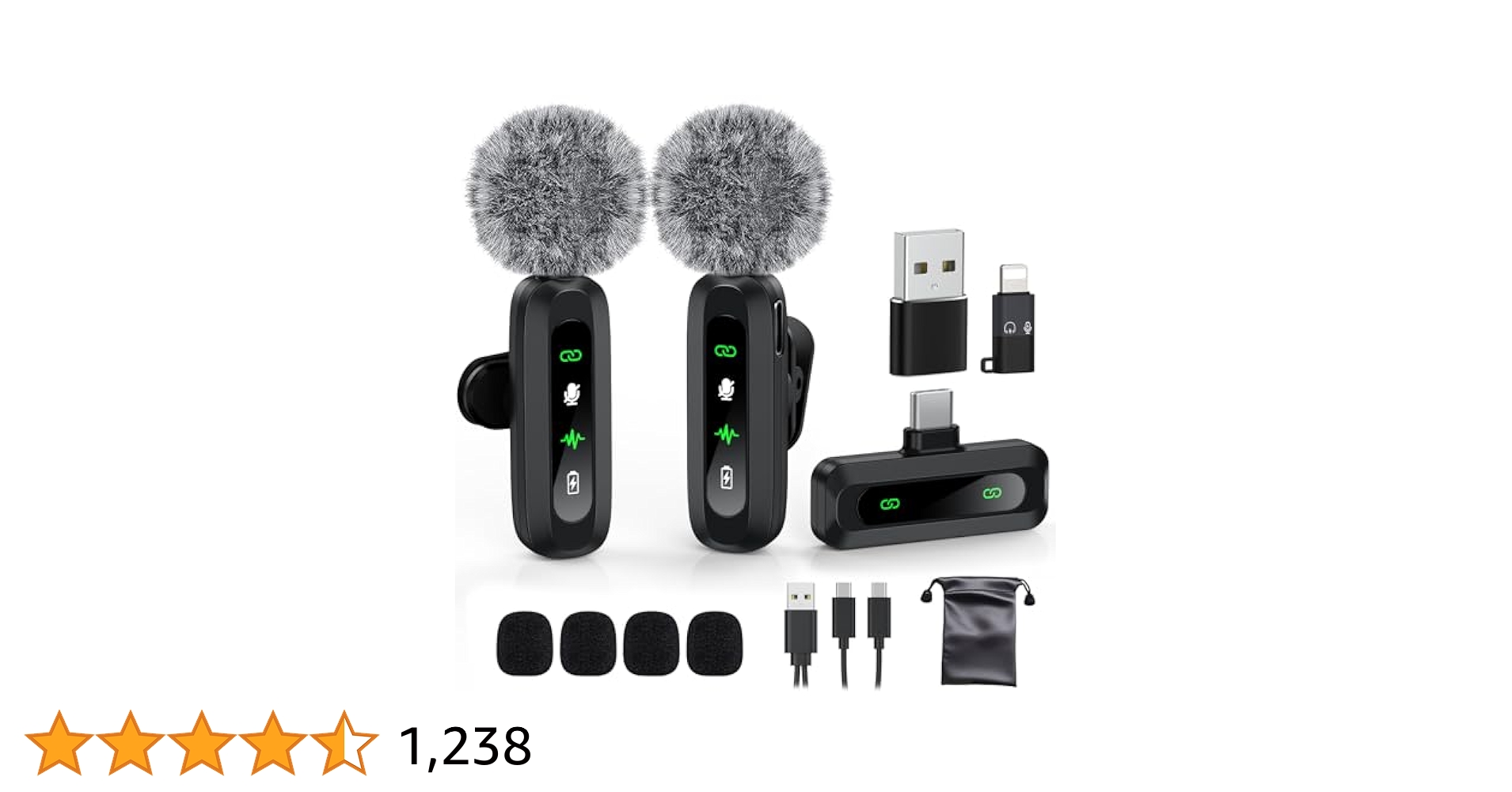 DropsMonitor's tweet card. USB C Lavalier Microphone Wireless Mini Mic for Type-C Android Phone/Tablet/PC Video Recording Clip-on Mics with Rotatable Clip&Denoise Recording, Ideal for Vlog Tiktok Youtube Podcast Content Creator