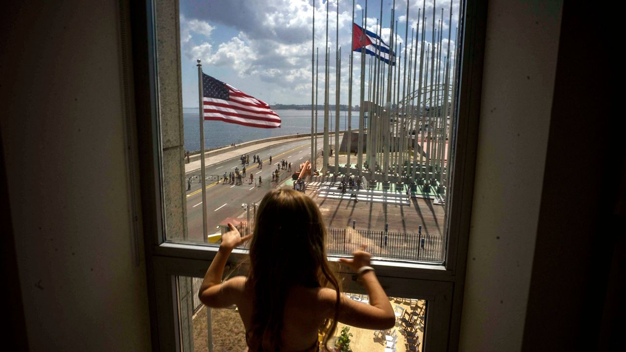 AllianceForCuba's tweet card. On July 20, 2015 –– 10 years ago Sunday –– both the United States and Cuba reopened their respective embassies