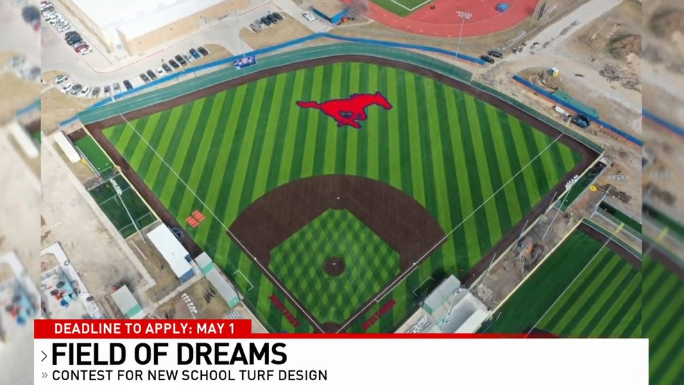 TheGraphicGod_'s tweet card. It's only january -- but one school could be playing fall football on a brand new -- one of a kind field.Austin-based "the graphic god" in partnership with shaw