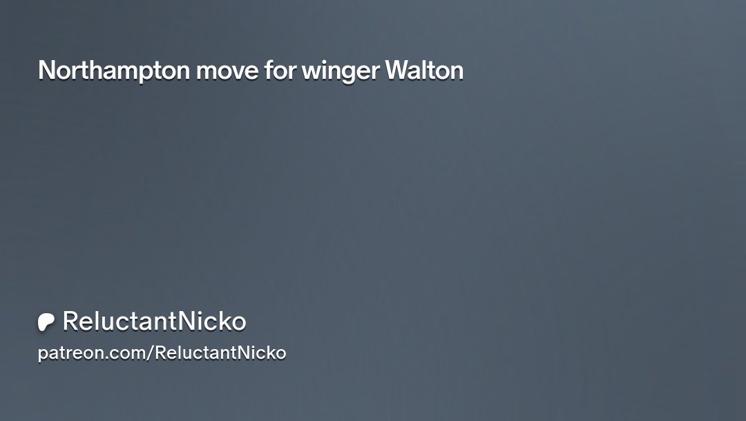reluctantnicko's tweet card. Get more from ReluctantNicko on Patreon