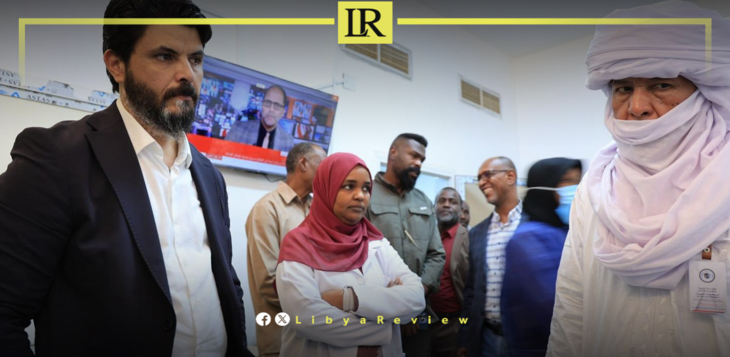 LibyaReview's tweet card. On Sunday, a delegation from Libya’s Ministry of Health conducted a comprehensive field visit across the southwest of the country