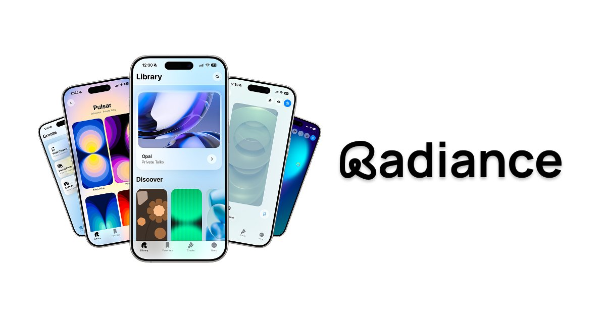 DesignNewsHub's tweet card. Meet Radiance Wallpaper Studio, available on iOS, Radiance is the fastest way to create beautiful wallpapers.