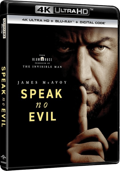 CTbrthrhd's tweet card. #horror – #horrormovies – #SpeakNoEvil – #UniversalPicturesHomeEntertainment – After befriending a British couple with a mute son, Americans Ben and Louise accept an unusual…