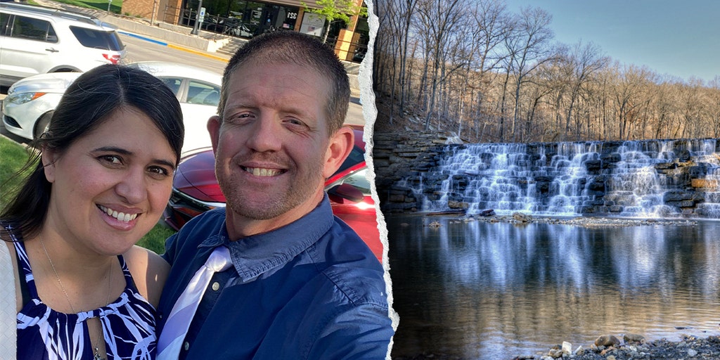 GregB_TX's tweet card. Police are searching for a killer after a husband and wife were murdered while hiking with their young daughters at a remote state park in Arkansas.