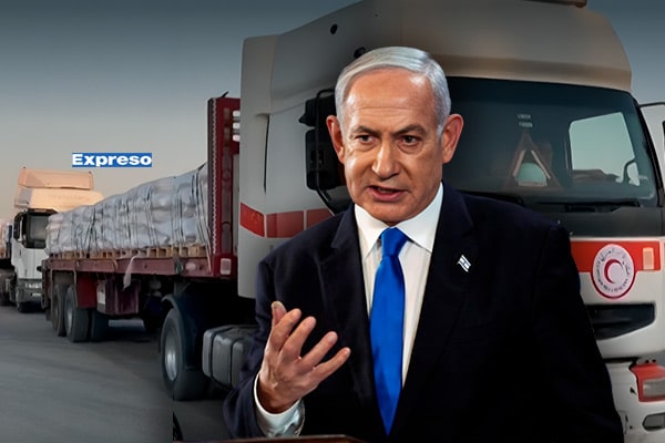 ExpresoPeru's tweet card. Israel abrió temporalmente un corredor humanitario hacia Gaza y permitió el ingreso de ayuda, en un contexto marcado por tensiones y escasez crítica.