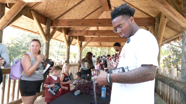 WJBFSports's tweet card. SALLEY, SC (WJBF)-South Carolina football’s pre-season camp is just four days away, and fans had the opportunity to meet a few players at the Eudora Wildlife Safari Park. Gamecock fans were l…