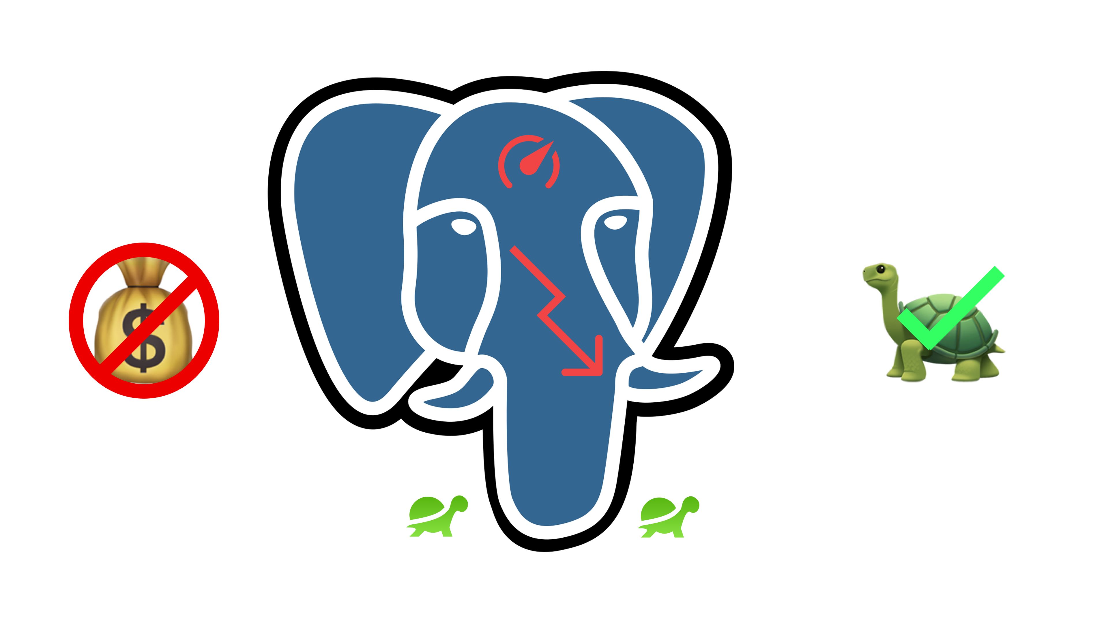 JJ_Bloom's tweet card. Making Postgres 42,000x slower because I am unemployed