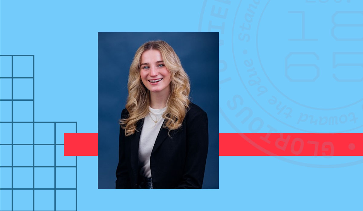 UnivOfKansas's tweet card. Alexa Magstadt of Shawnee aspires to obtain a dual M.D./Ph.D. in cancer biology and practice as a physician-scientist and medical oncologist.
