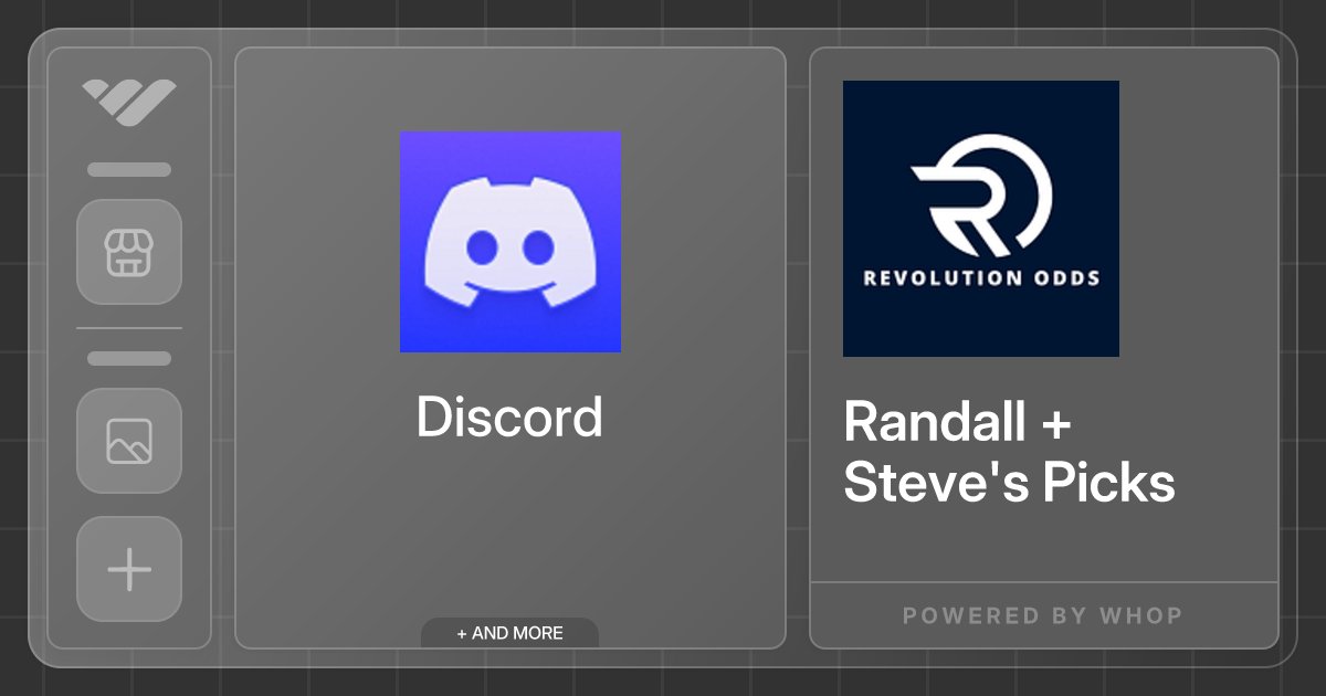 RevolutionOdds's tweet card. Get expert picks from Randall & Steve — two proven long-term winners — all in one spot to help you bet smarter and profit consistently.