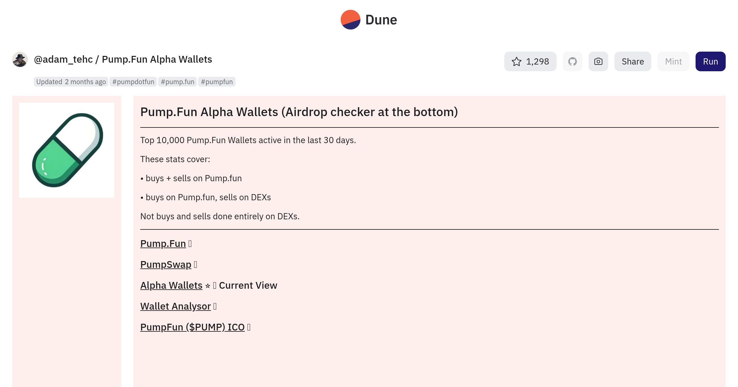 tiger_web3's tweet card. Dune is the all-in-one crypto data platform — query with SQL, stream data via APIs & DataShare, and publish interactive dashboards across 100+ blockchains.