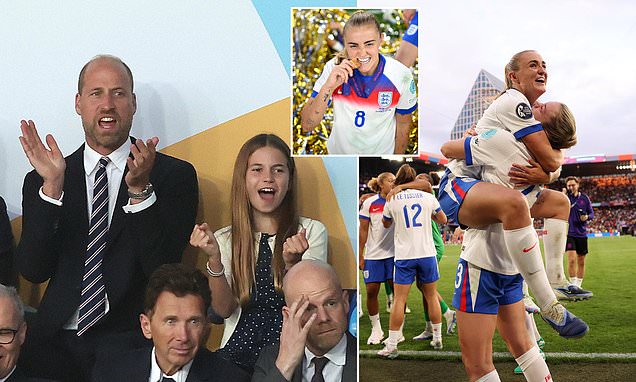 IanLloydRoyal's tweet card. Princess Charlotte 's beaming smile and jubilant celebrations perfectly captured the nation's mood last night as England's Lionesses sealed a victory over Spain
