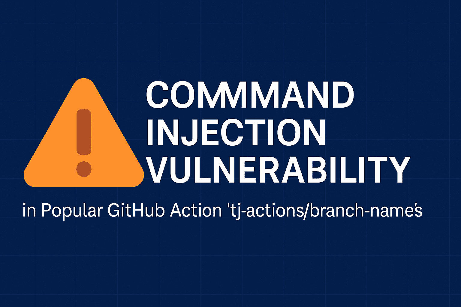 the_yellow_fall's tweet card. A critical command injection flaw (CVE-2025-54416) in tj-actions/branch-names GitHub Action allows arbitrary code execution in workflows, affecting over 5,000 public repositories.