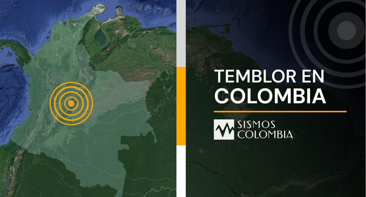 pulzo's tweet card. Reportaron dos temblores en Colombia durante la noche de este domingo 27 de julio. El Servicio Geológico Colombiano dijo dónde y de cuánto fueron. - Pulzo