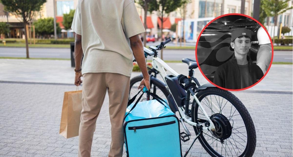 pulzo's tweet card. En Zaragoza, España, murió Kevin Arias, un colombiano que trabajaba como domiciliario, luego de la explosión de su bicicleta eléctrica. - Pulzo