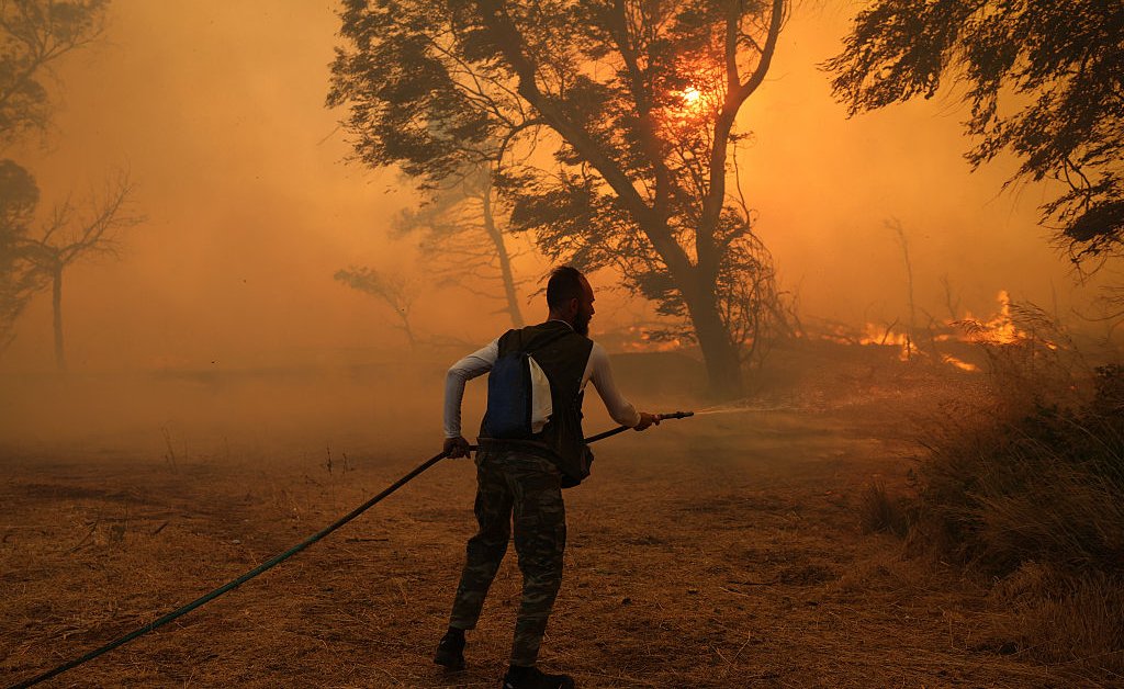SusanSoltero's tweet card. Greece, Turkey, and parts of Southern Europe are battling massive wildfires as the region experiences a significant heatwave.