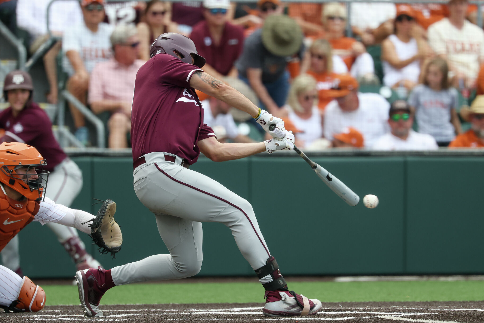 HoustonChronHS's tweet card. Jace LaViolette, who played in high school at Tompkins, hit 68 home runs in his three seasons at Texas A&M.