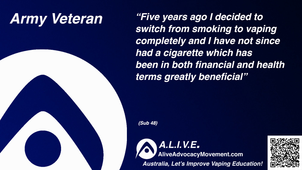 DarIsb66's tweet card. “Five years ago I decided to switch from smoking to vaping completely and I have not since had a cigarette which has been in both financial and health terms greatly beneficial”
