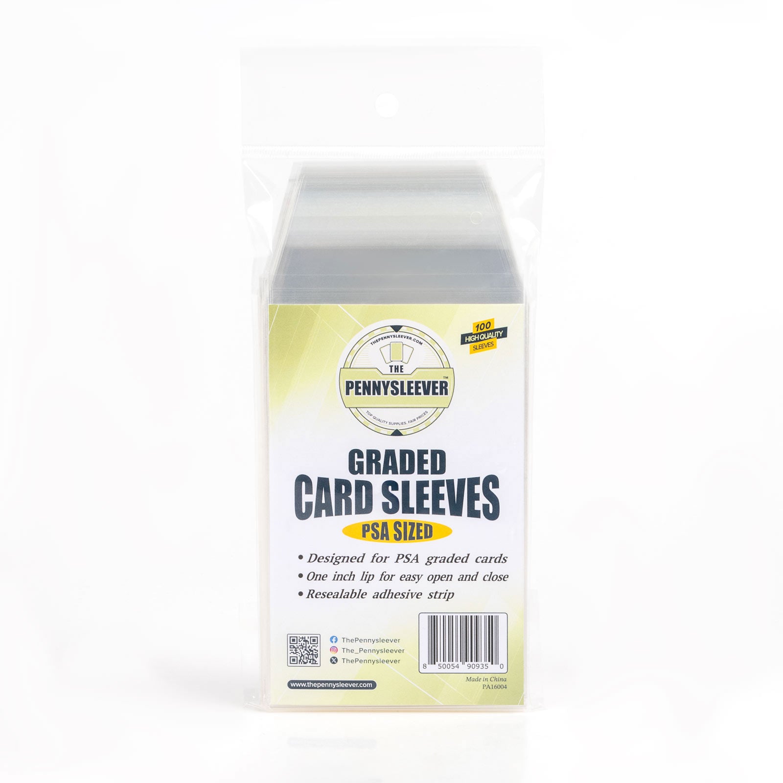 ThePennysleever's tweet card. 100 high quality PSA-sized graded sleeves per package Designed to perfectly fit any PSA graded cards (including Pokémon & TCG), with one inch lip for easy open and close, damage-free use Made with...