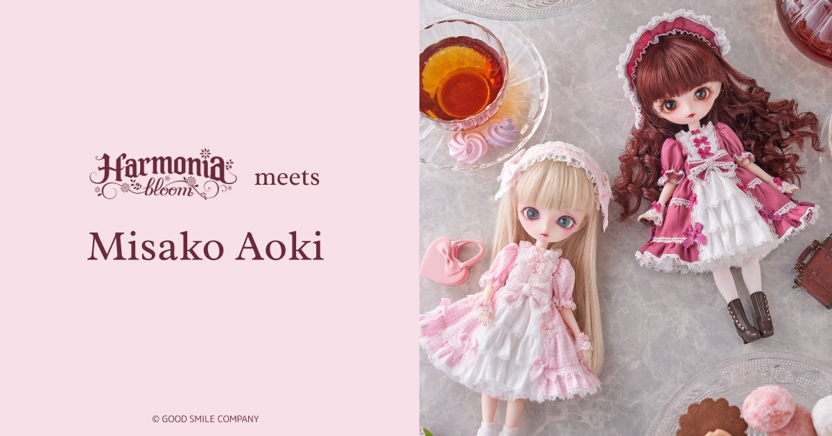 DollybirdBook's tweet card. ロリータモデル25周年を記念した青木美沙子さんとのコラボドールが登場です。