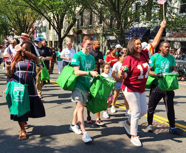 ljjanezich's tweet card. The Week Ahead…& Photos from Barracks Row July 4th Parade By Larry Janezich Posted July 6, 2025 Here’s Eastern High School’s Blue and White Marching Machine, “The Pride of Cap…