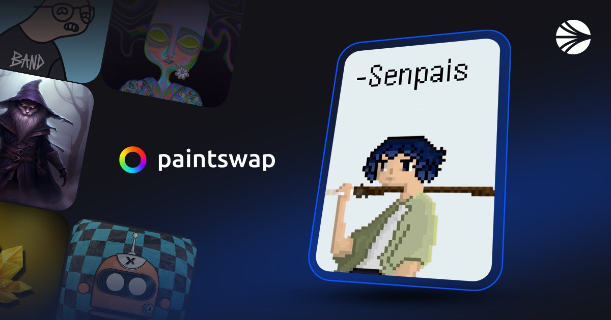 _Sonic_HUB's tweet card. 100 Pixel Senpais On The Sonic Block-chain.