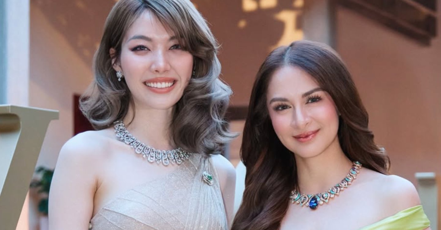 WhenInManila's tweet card. Marian Rivera and Orm Kornnaphat made waves on social media after being spotted together at a luxurious fashion event held in Singapore.