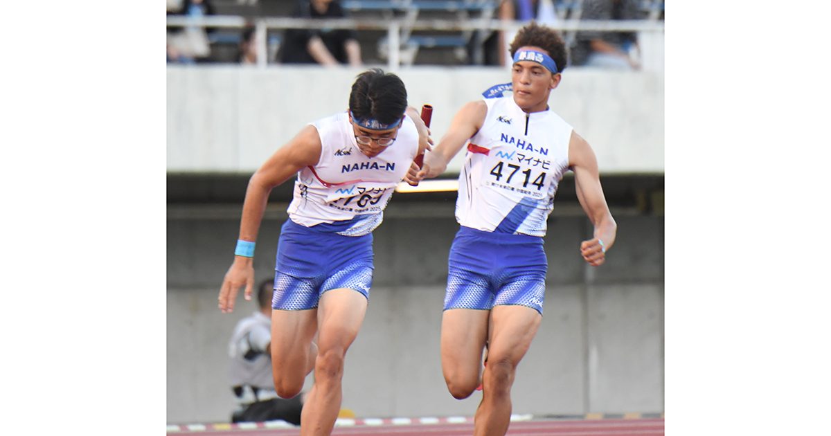 ryukyushimpo's tweet card. 那覇西400R 15位　小さなミス重なる「風から崩れた」 ＜中国総体＞陸上 - 琉球新報デジタル