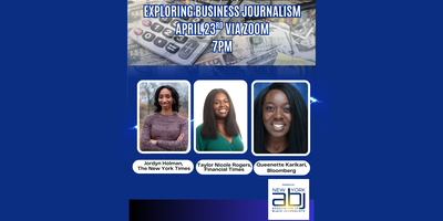 NABJBiz's tweet card. Join us for a deep dive into the world of business journalism - let's uncover the stories behind the numbers together!