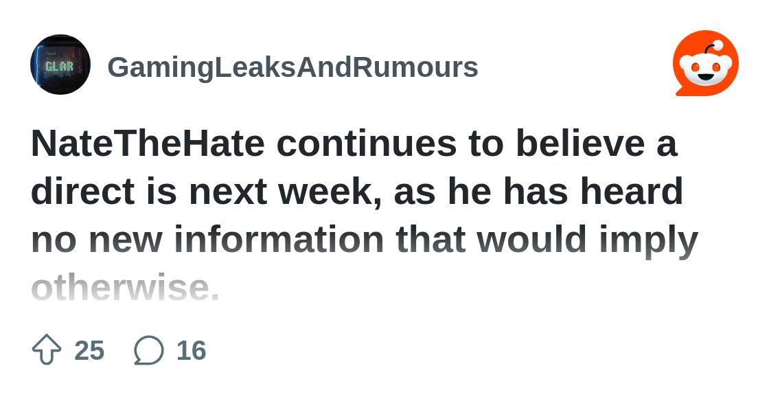 rgamingleaks's tweet card. Explore this post and more from the GamingLeaksAndRumours community