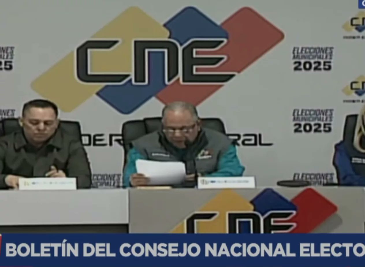 laprensalara's tweet card. El CNE anunció resultados de las Elecciones Municipales 2025, con un 82.45% de mesas contadas y 6.2 millones de votantes. Yanys Agüero del PSUV fue declarado ganador de la alcaldía de Iribarren con...