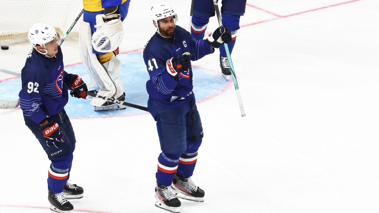 ColorOfHockey's tweet card. 40-year-old former NHL forward 'really shocked' to make roster, take ice as team captain