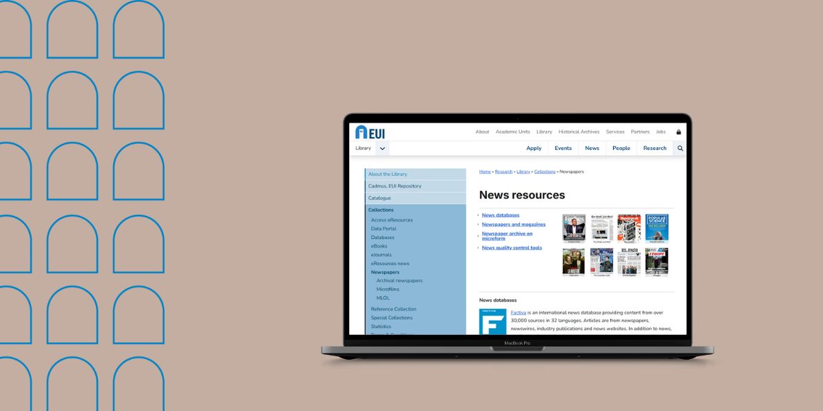 EUILib's tweet card. Newspapers can serve as valuable resources for research. Did you know that EUI members have access to a vast news collection, including individual e-newspapers, the PressReader database for same-day...