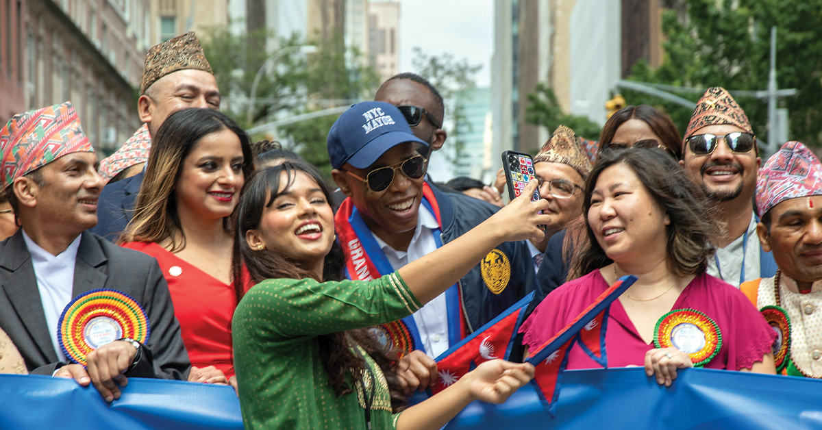manishjhanepal's tweet card. The word diaspora is used to define a group of immigrant people who have a common land, whether voluntarily or by force.