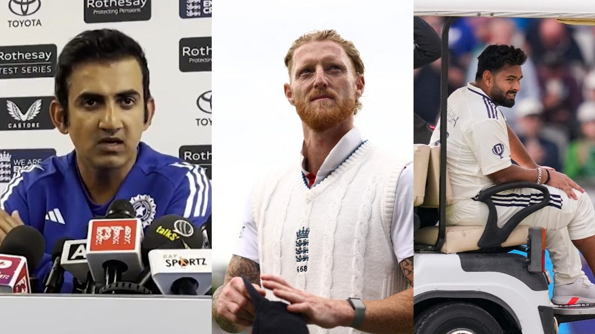 FirstpostSports's tweet card. Gautam Gambhir delivered another blockbuster press conference as he called out Ben Stokes for his handshake antics on Day 5 of Manchester Test, besides praising Rishabh Pant and Team India for their...