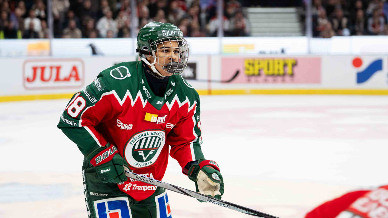 ColorOfHockey's tweet card. Frolunda forward has dreams of becoming 2nd player of Kenyan heritage to play in League