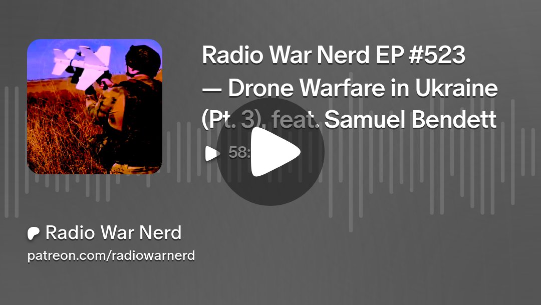 RadioWarNerd's tweet card. Get more from Radio War Nerd on Patreon